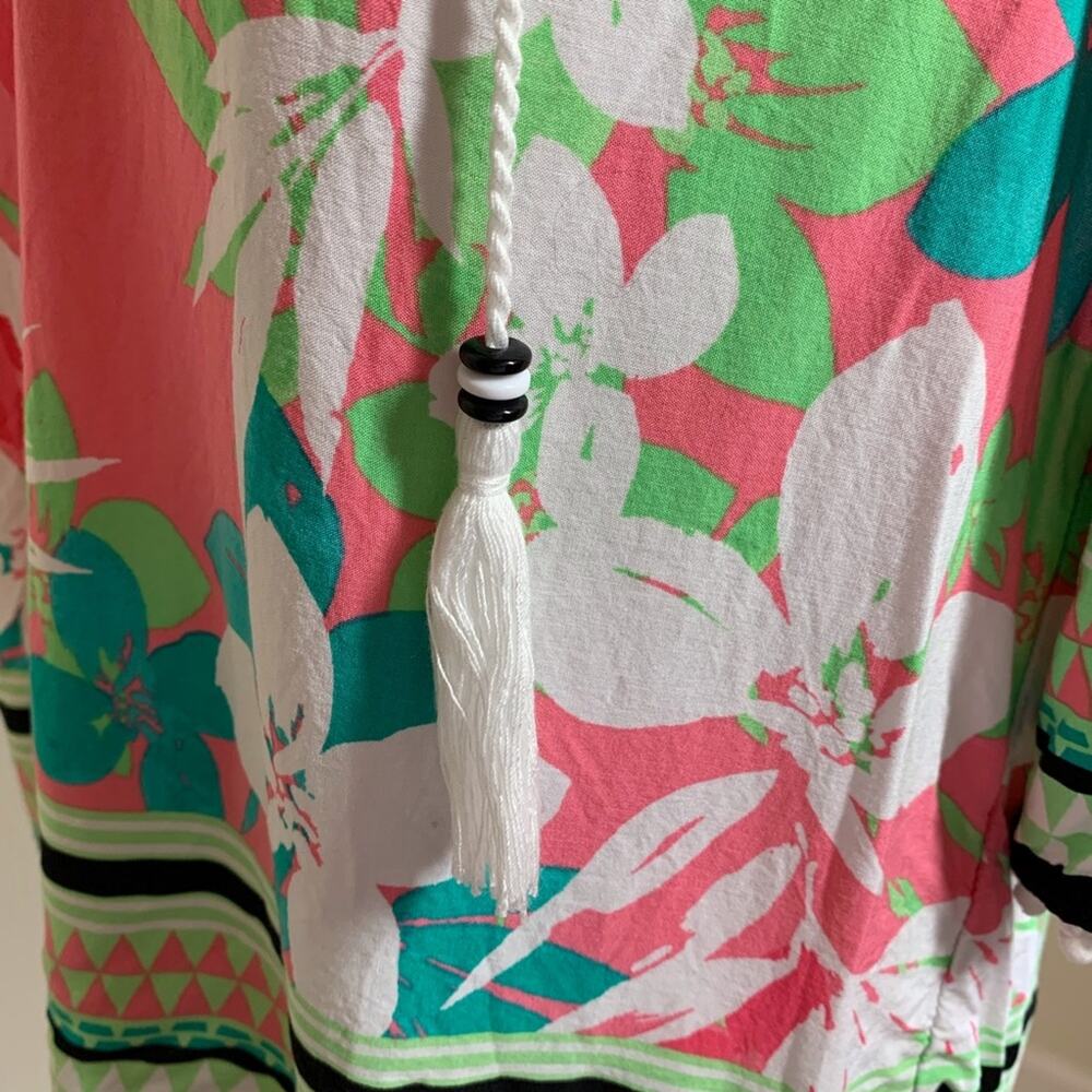 Ruby Rd Pink And Green Tunic Top Size Psmall - image 5